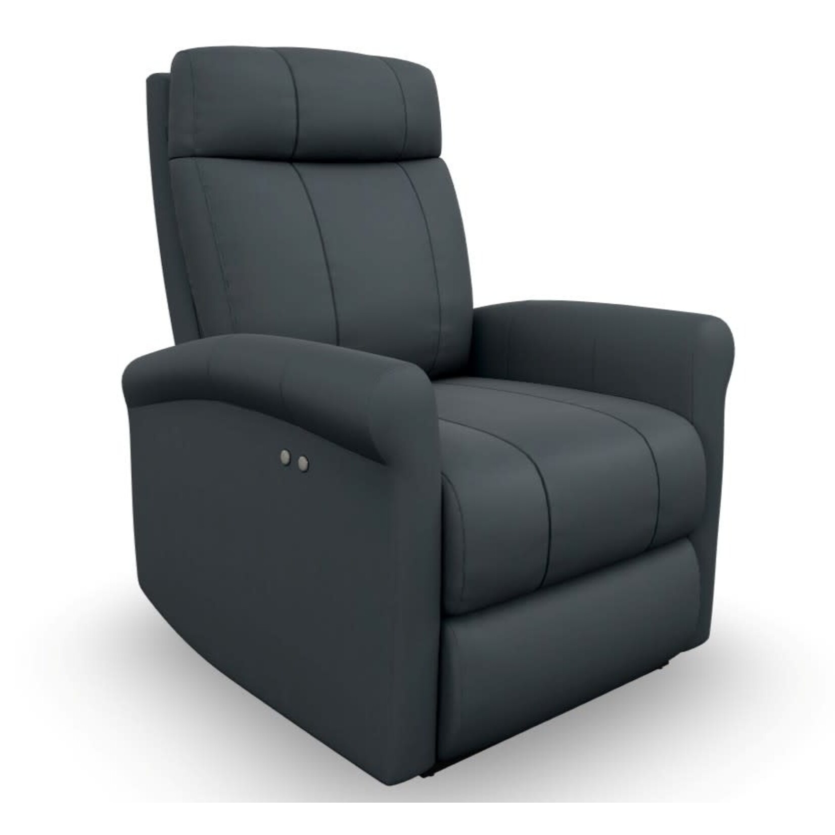 Best Chair Codie Power Space Saver Recliner Slate Leather