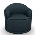 Best Chair April Swivel Chair Denim Fabric