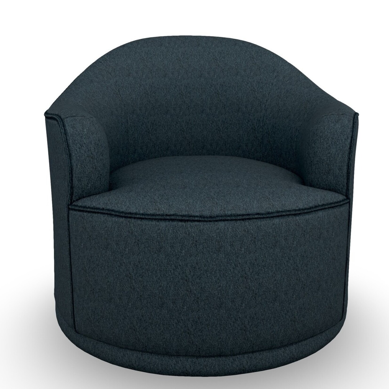 Best Chair April Swivel Chair Denim Fabric