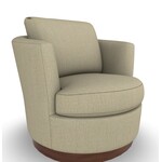 Best Chair Tina Swivel Chair Oatmeal Fabric (FW)