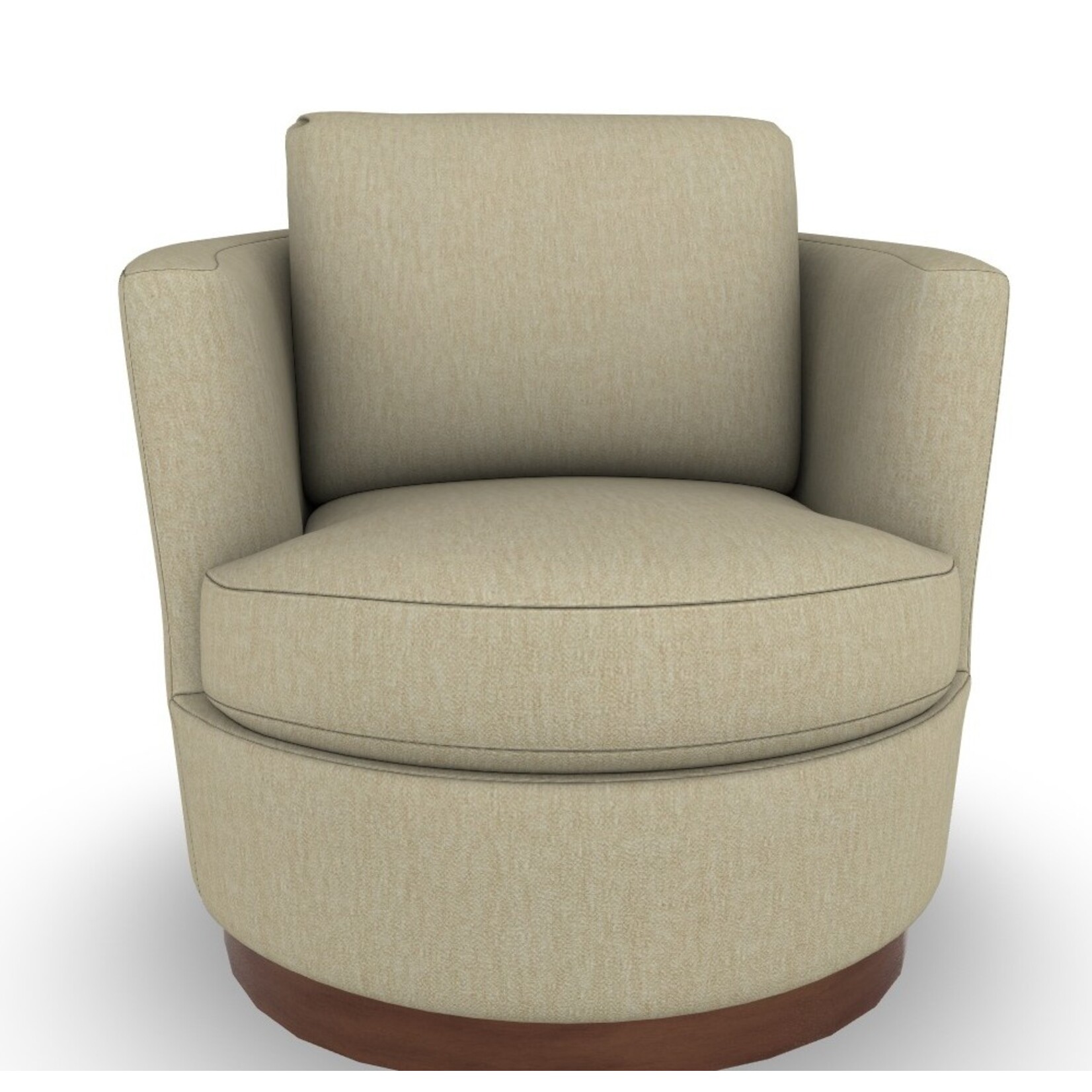 Best Chair Tina Swivel Chair Oatmeal Fabric (FW)