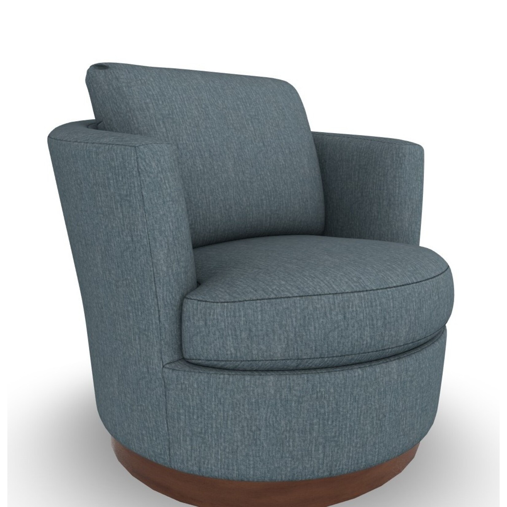 Best Chair Tina Swivel Chair Chambray Fabric