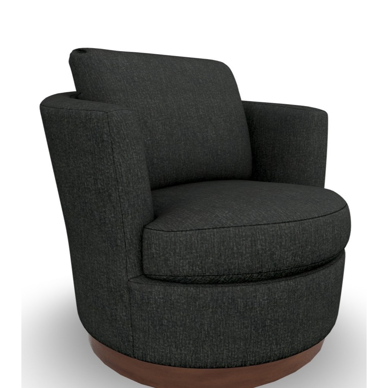Best Chair Tina Swivel Chair Smoke Fabric