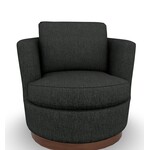 Best Chair Tina Swivel Chair Smoke Fabric