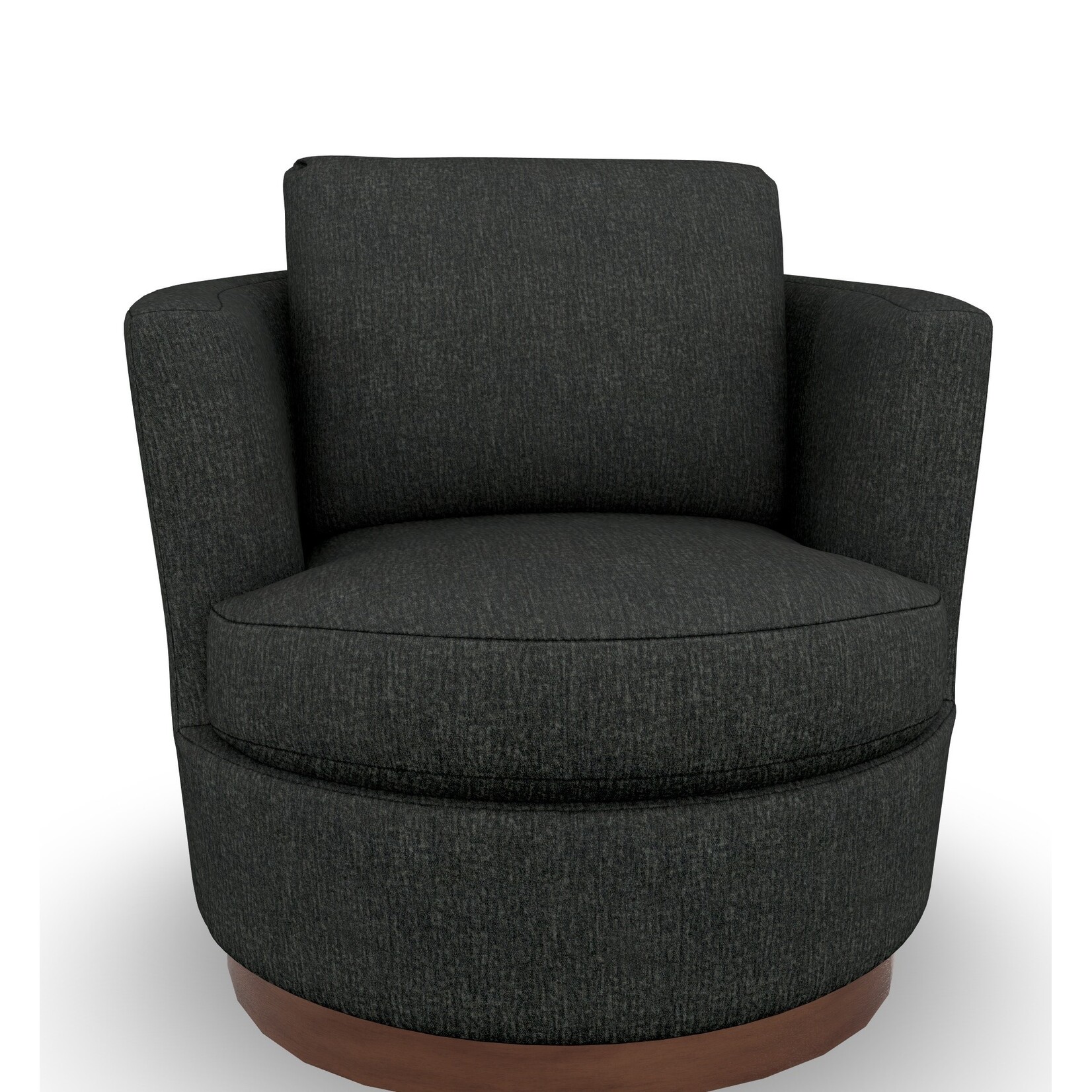 Best Chair Tina Swivel Chair Smoke Fabric
