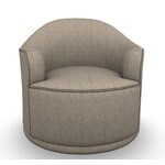 Best Chair April Swivel Chair Beige Fabric
