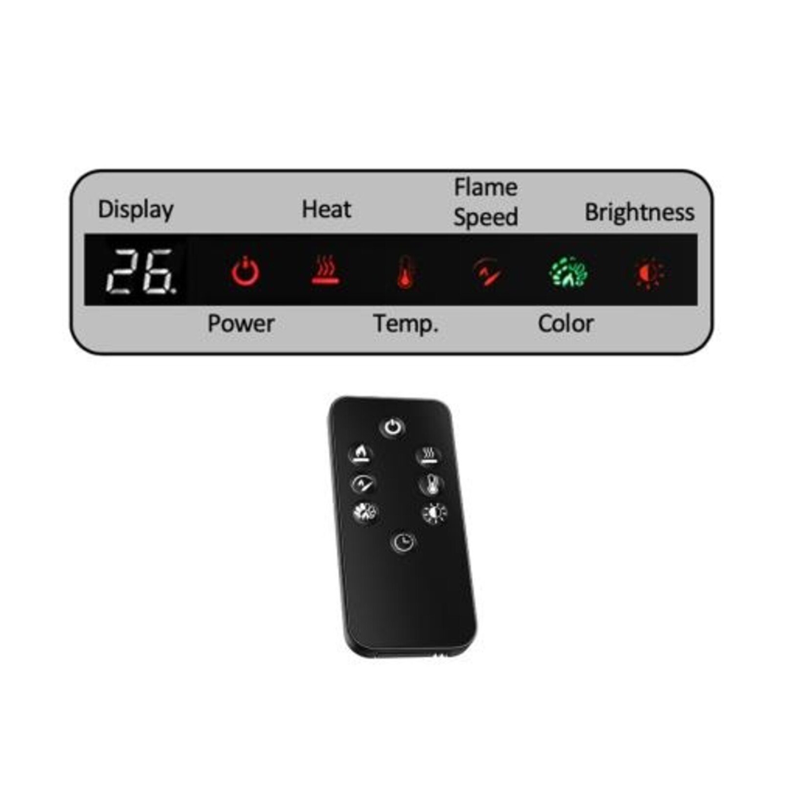 IFD Electric Fireplace Hardware