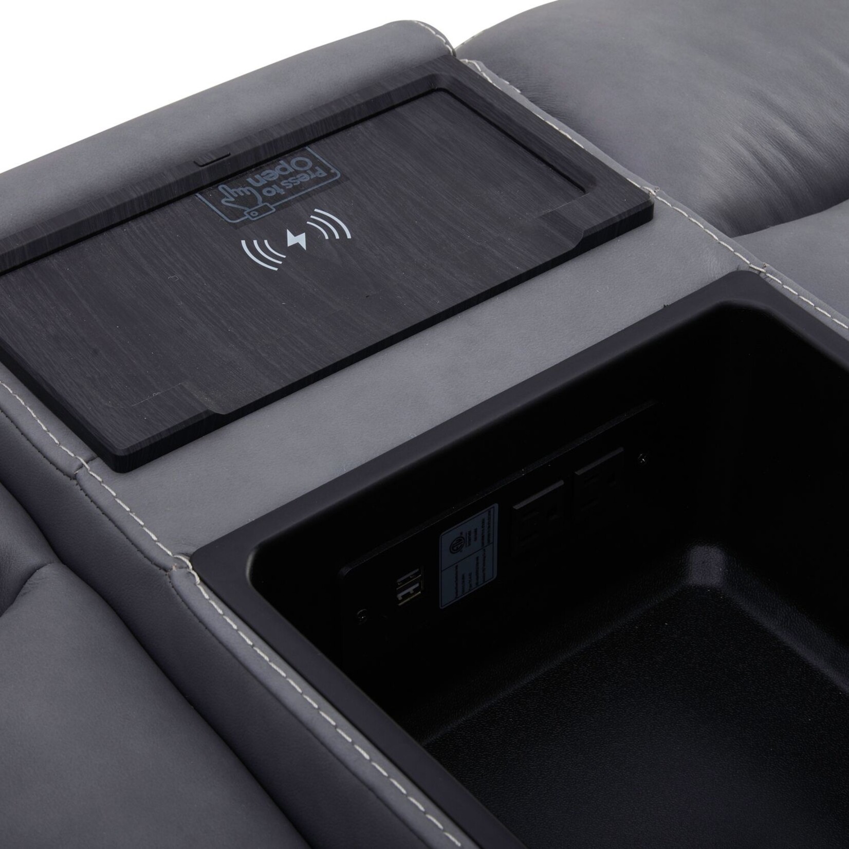 Liberty Furniture 7007BG Cooper Blue Gray 6pc Power Sectional (L2UM)