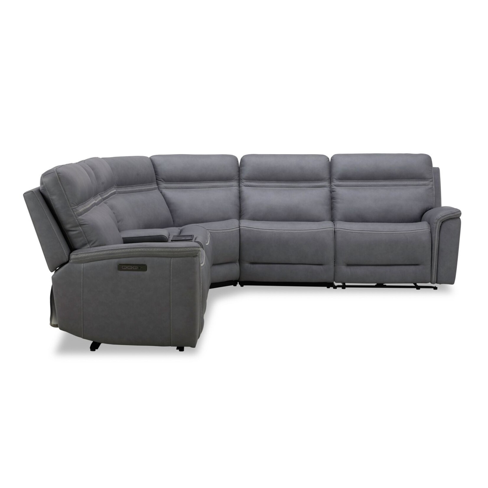 Liberty Furniture 7007BG Cooper Blue Gray 6pc Power Sectional (L2UM)