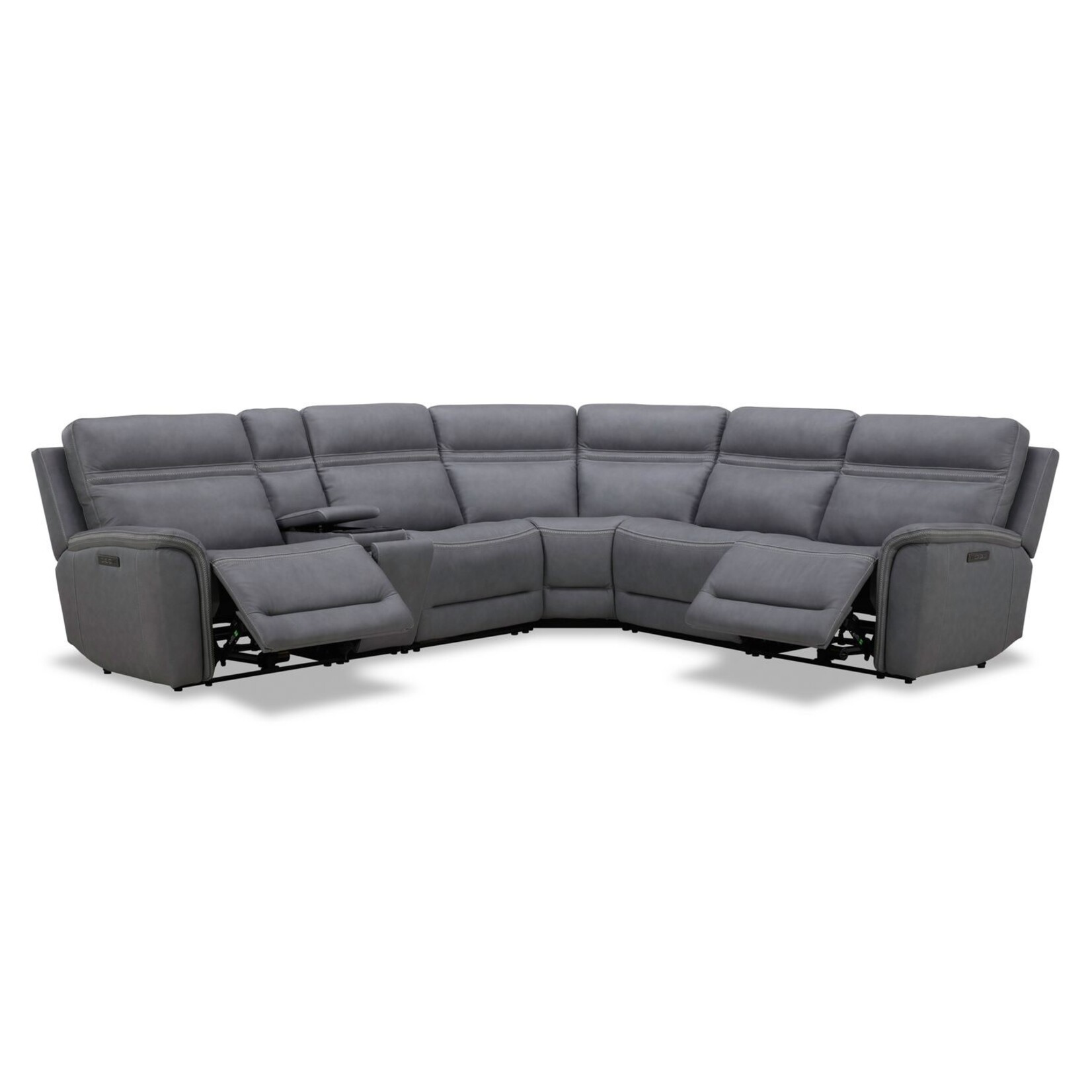 Liberty Furniture 7007BG Cooper Blue Gray 6pc Power Sectional (L2UM)