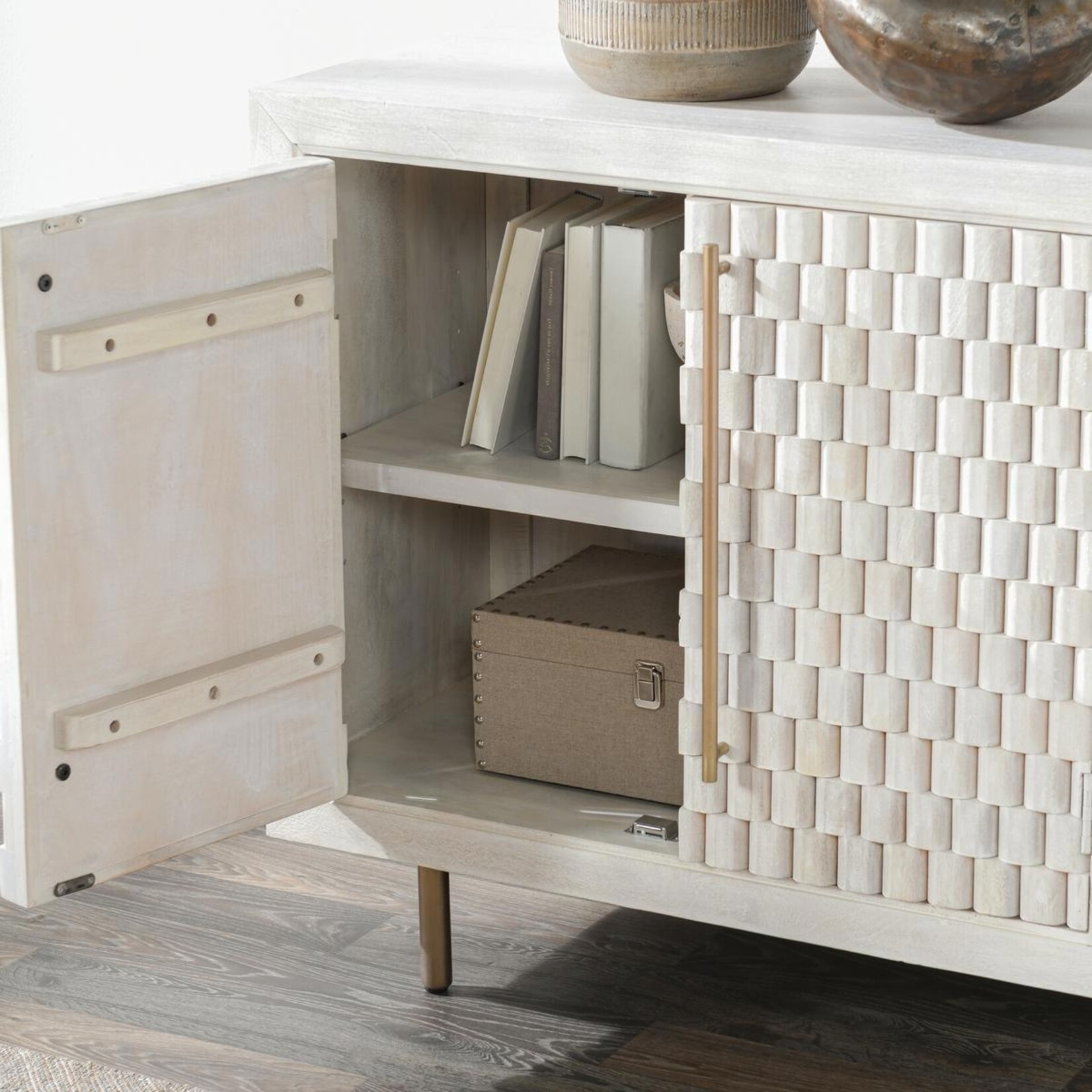 Classic Home Norwood 4Dr Buffet White Wash