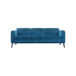 Teal Blue Fabric Sofa