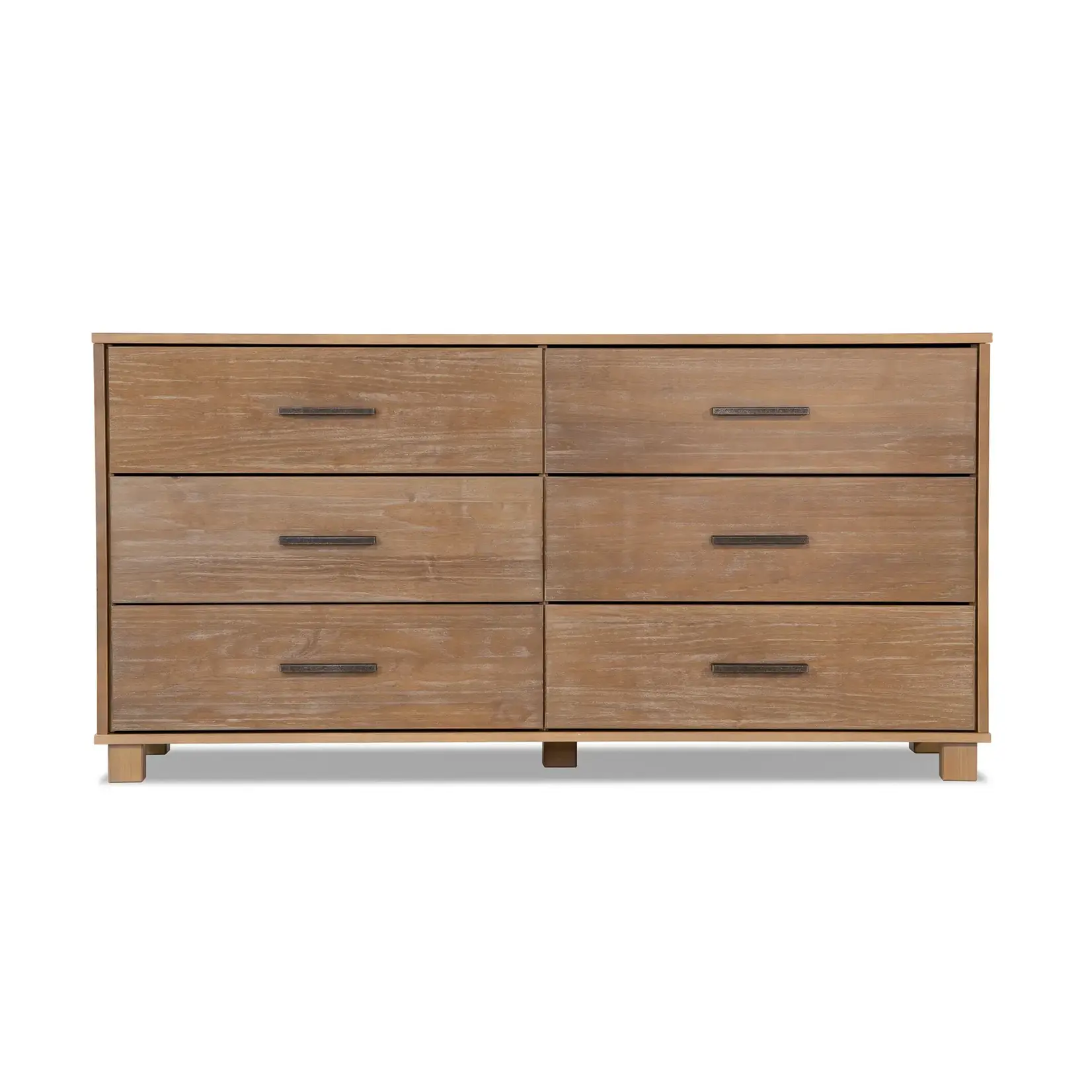 GrainWood LOFT 6 Drawer Dresser - Weathered Pine