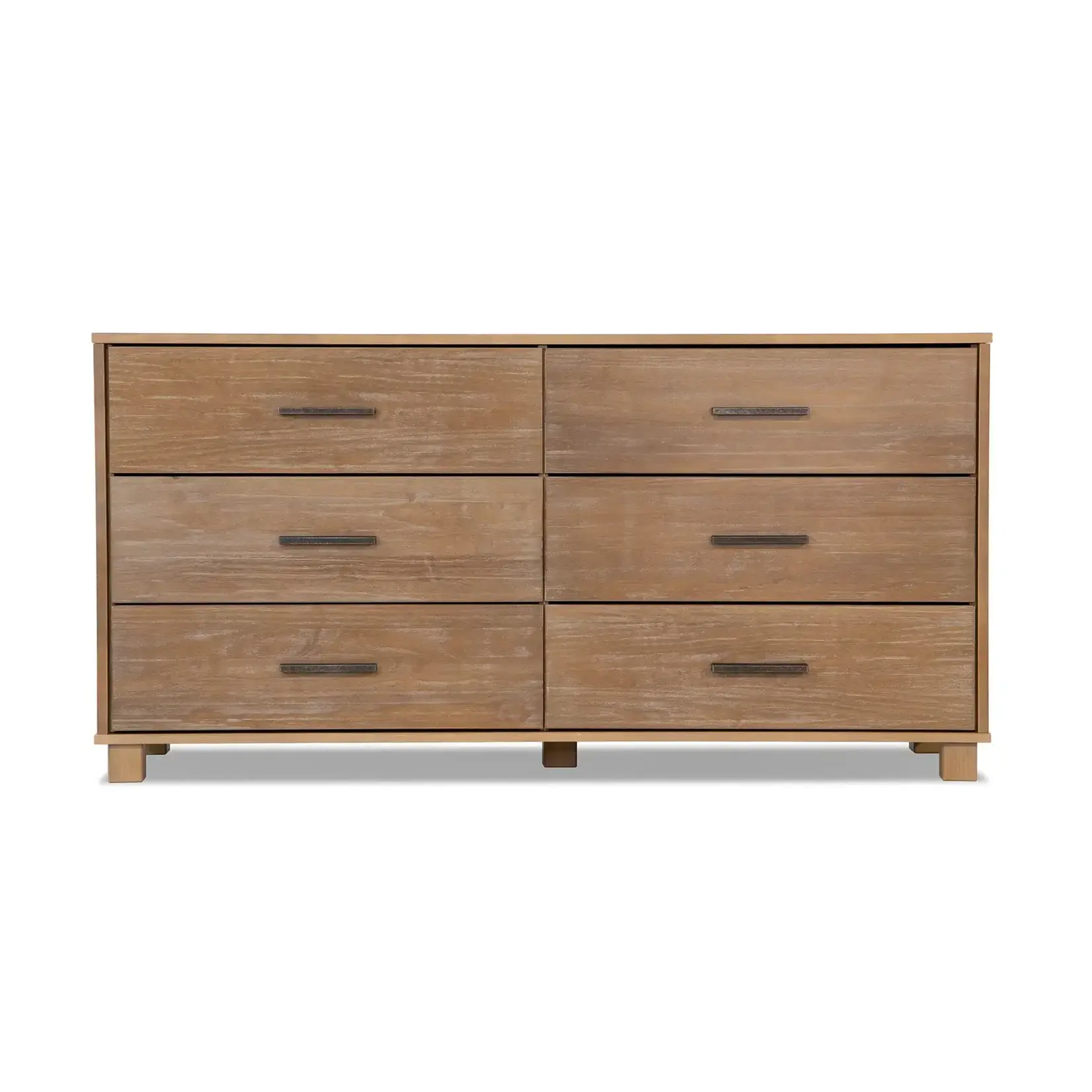 GrainWood LOFT 6 Drawer Dresser - Weathered Pine