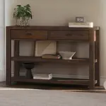 GrainWood Montauk Console Table - Rustic Walnut