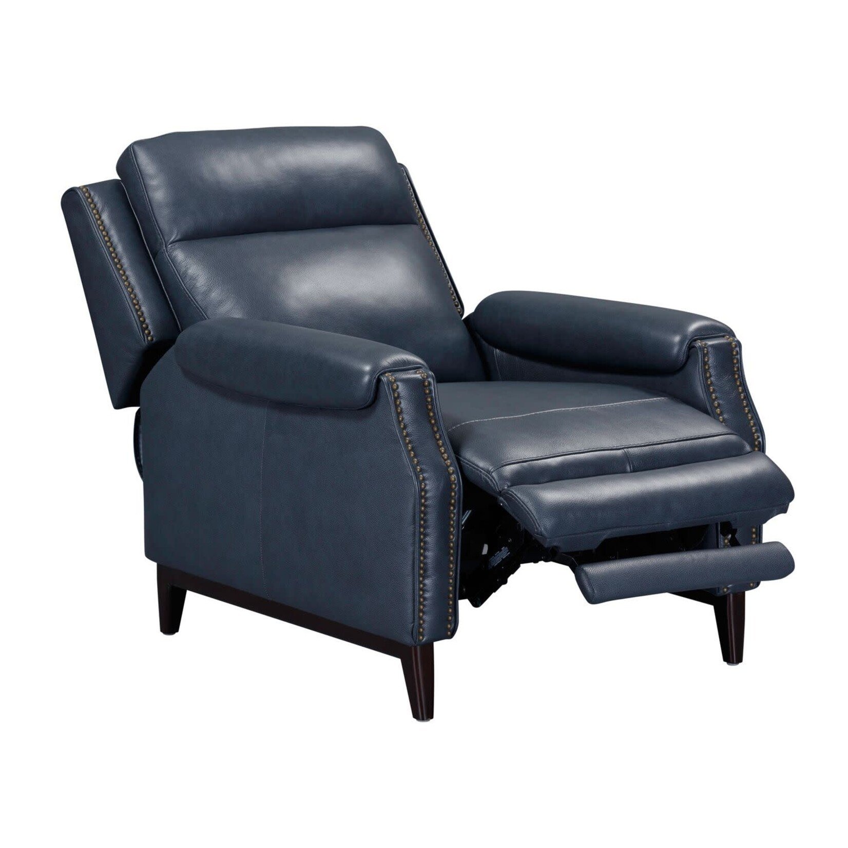 Liberty Furniture Rawling Pushback Recliner Navy Leather