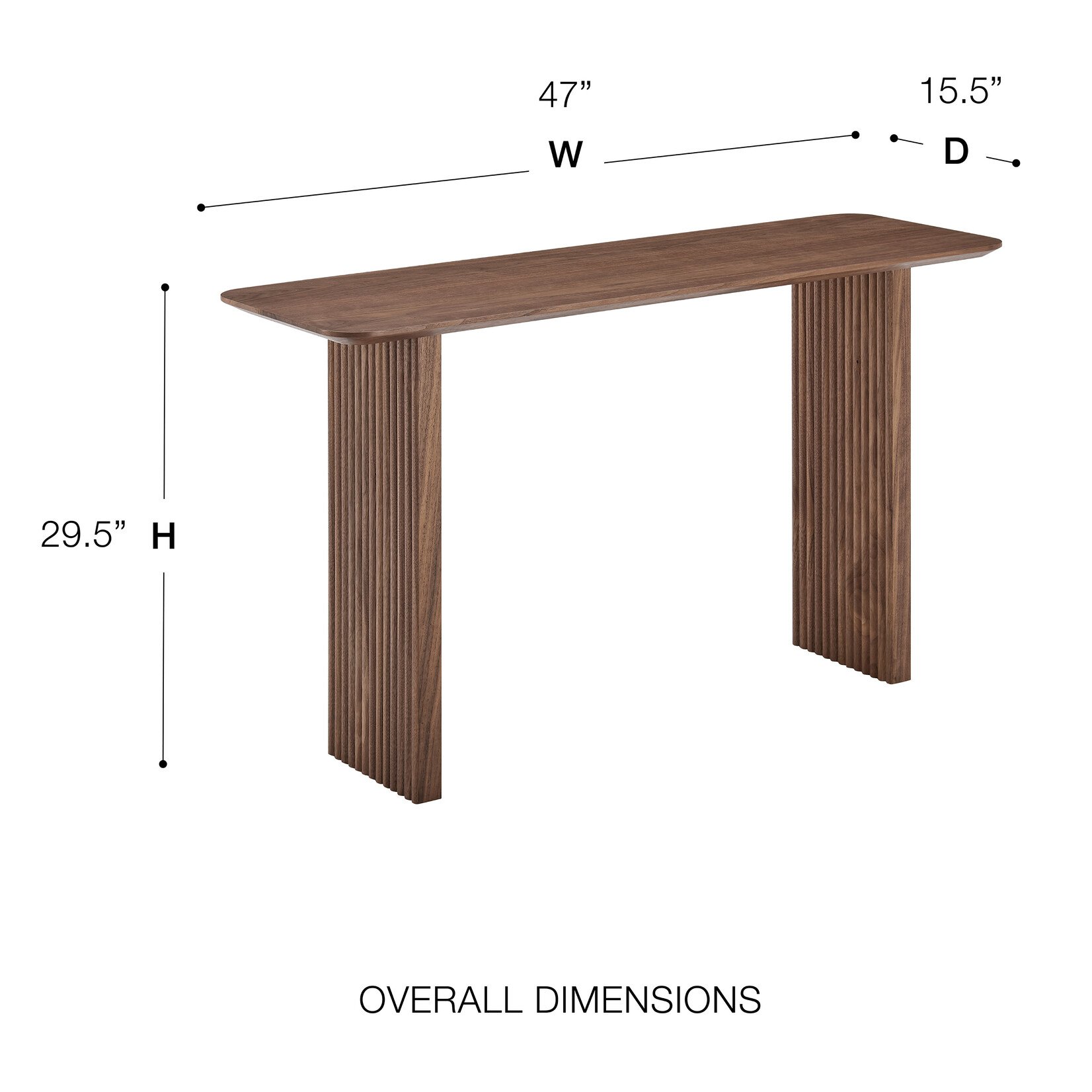 EuroStyle Caden 47" Console Table