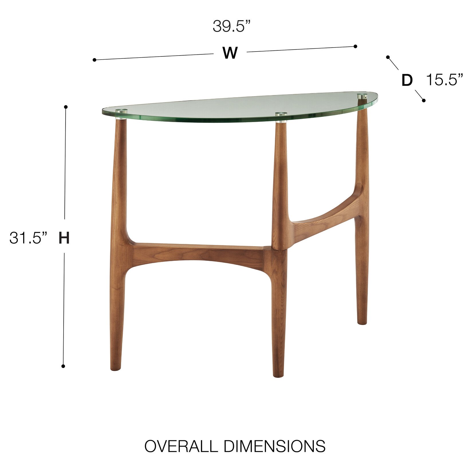 EuroStyle Ledell 39" Console Table