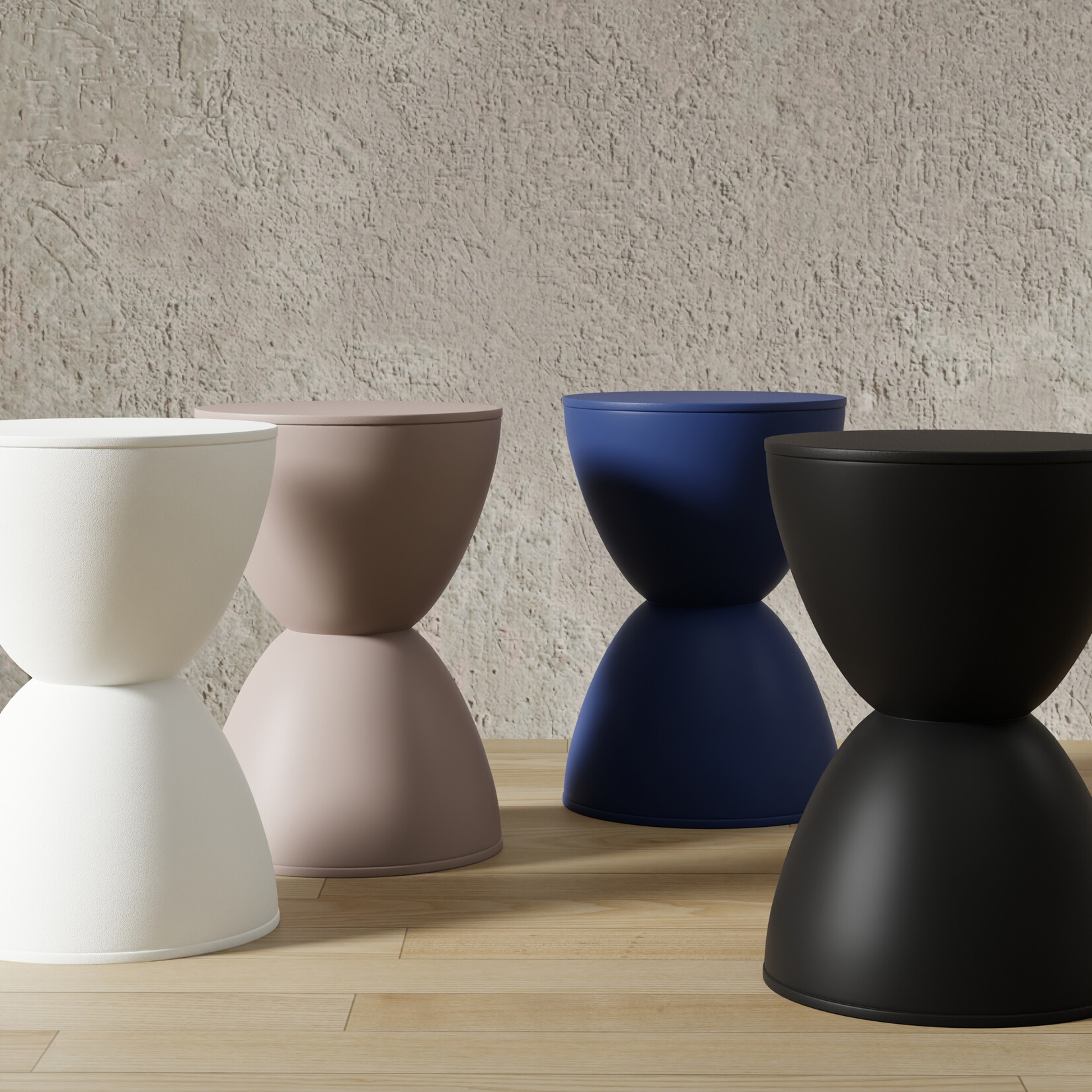 EuroStyle Sallie Stool Blue  (FW/I3UM)