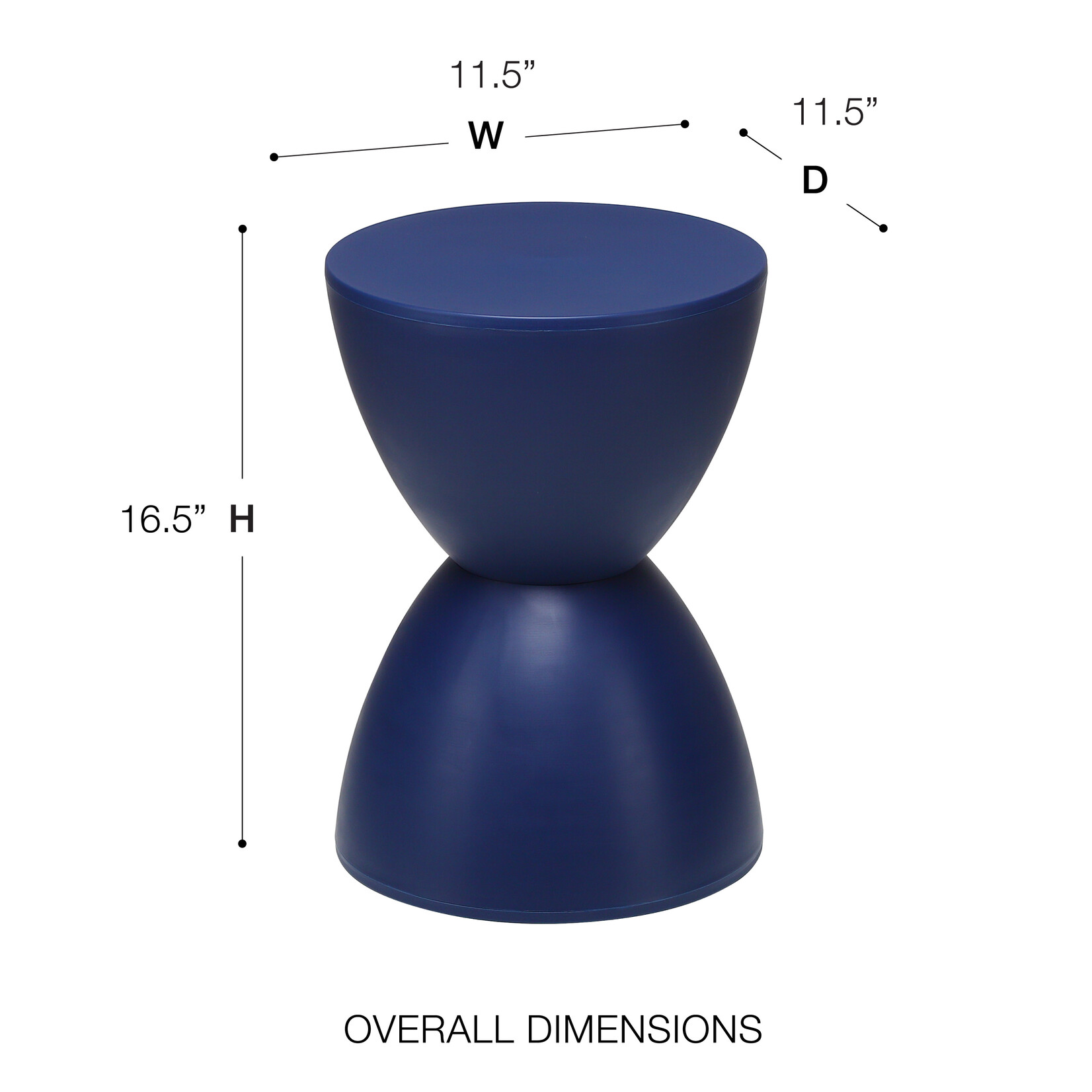 EuroStyle Sallie Stool Blue  (FW/I3UM)