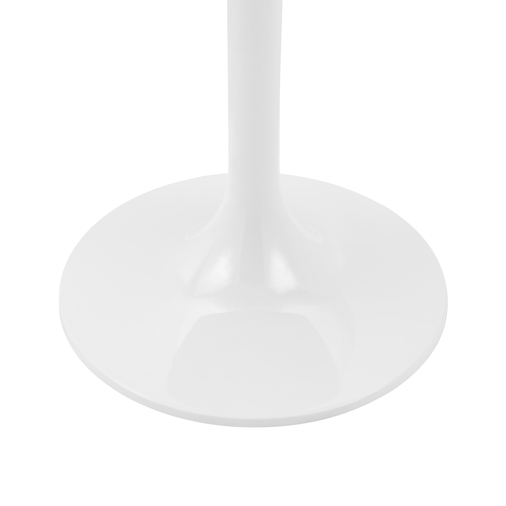 EuroStyle Astrid 20" Side Table - White Ceramic Top White Base