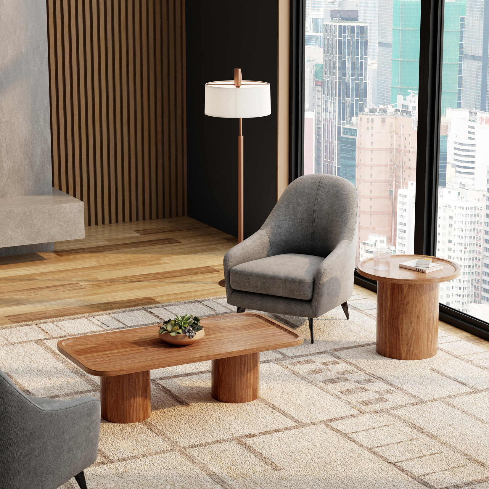 EuroStyle Boden 47" Rectangle Coffee Table  (FW/I3UM)