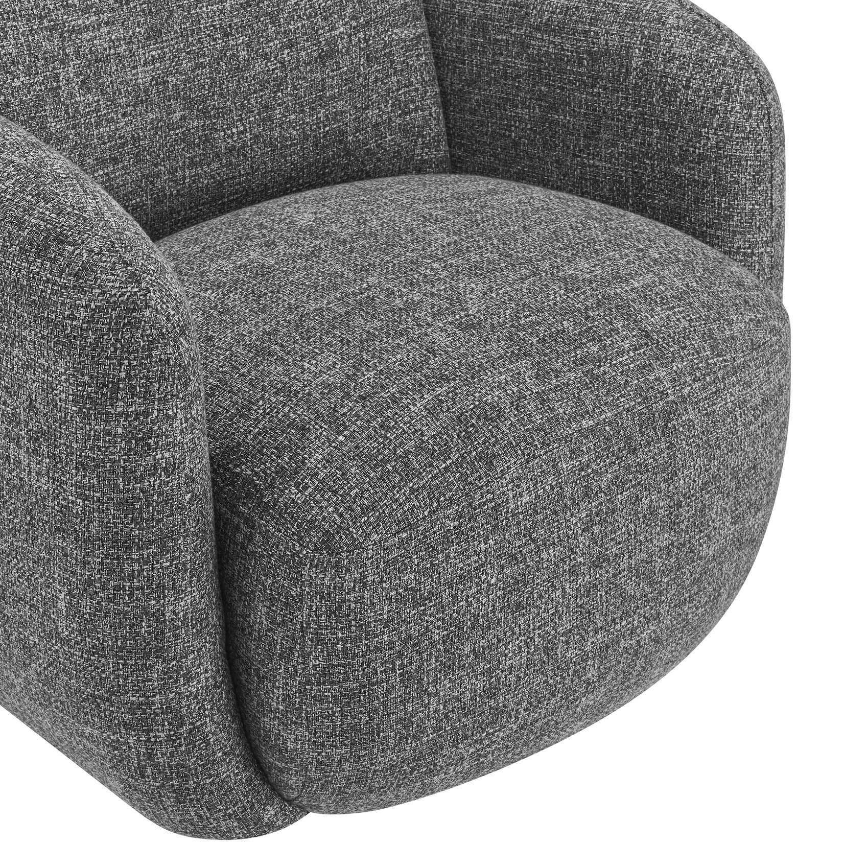 EuroStyle Brody Swivel Lounge Chair Grey