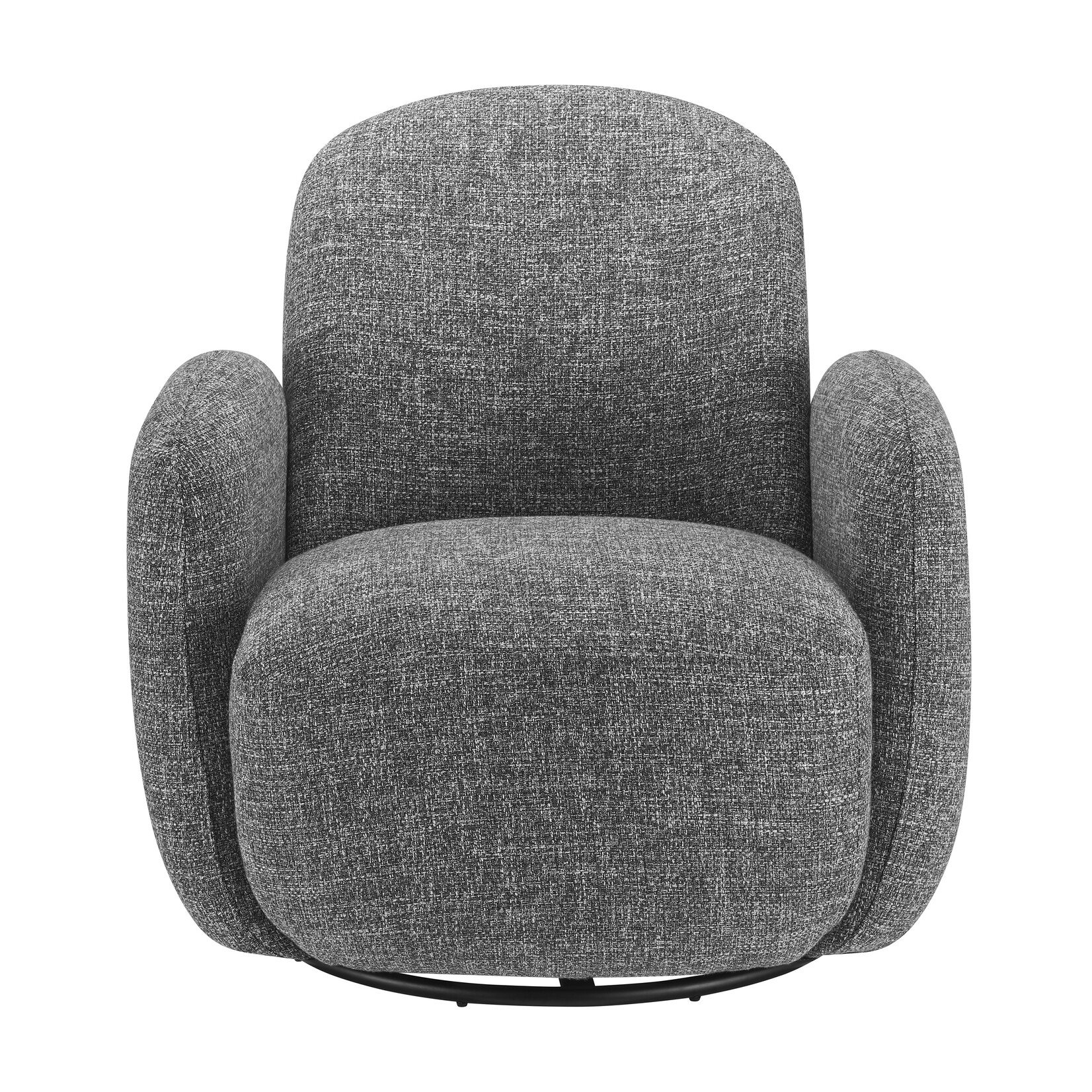 EuroStyle Brody Swivel Lounge Chair Grey