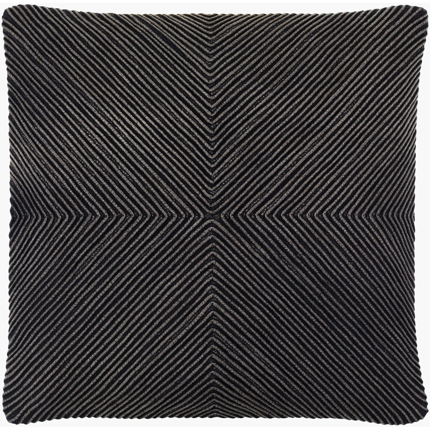 Surya Kohl Pillow Black