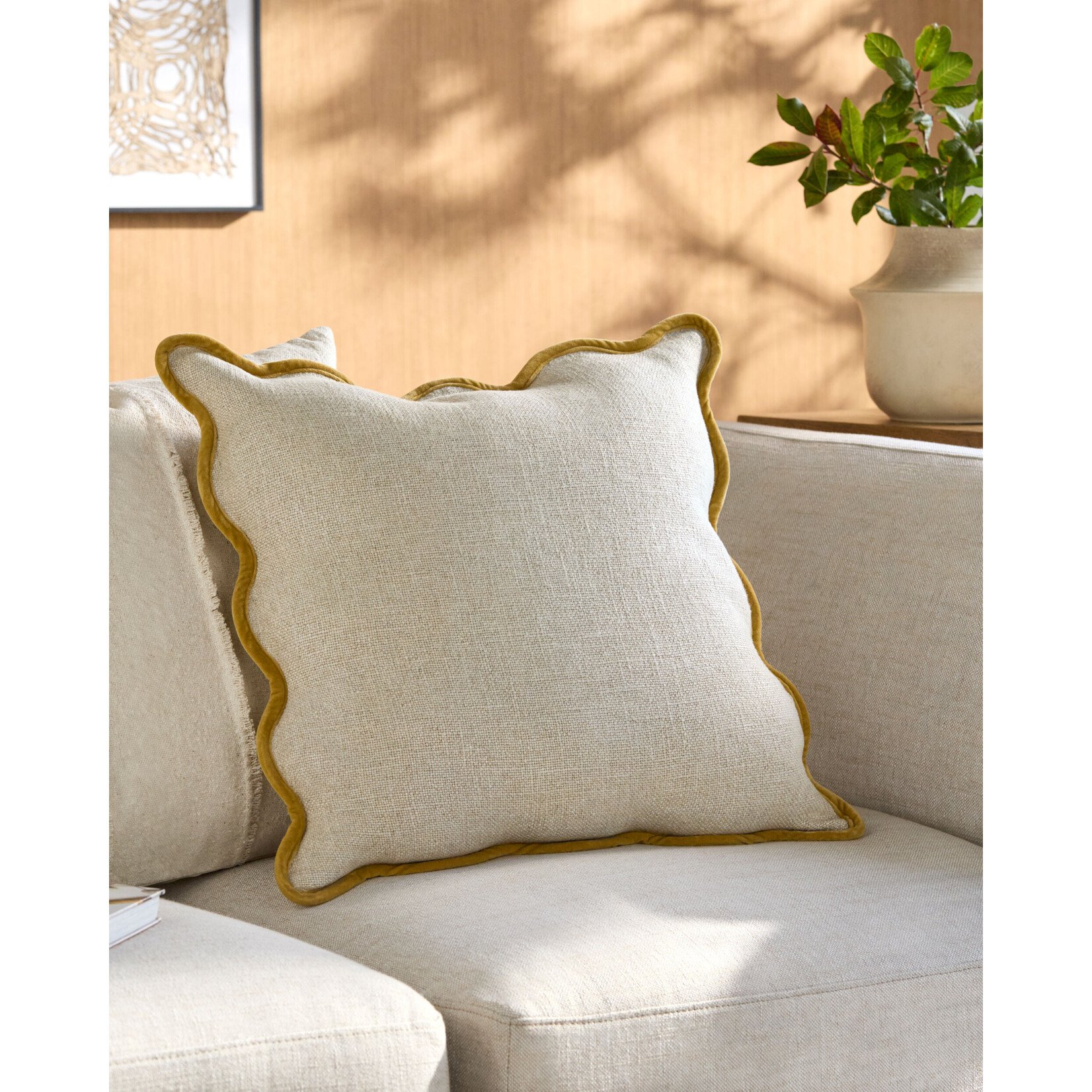 Surya Caliza Pillow Cream/Yellow