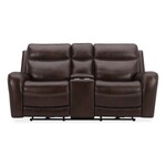 Liberty Furniture Blair Loveseat w/Console P2 & ZG - Cognac