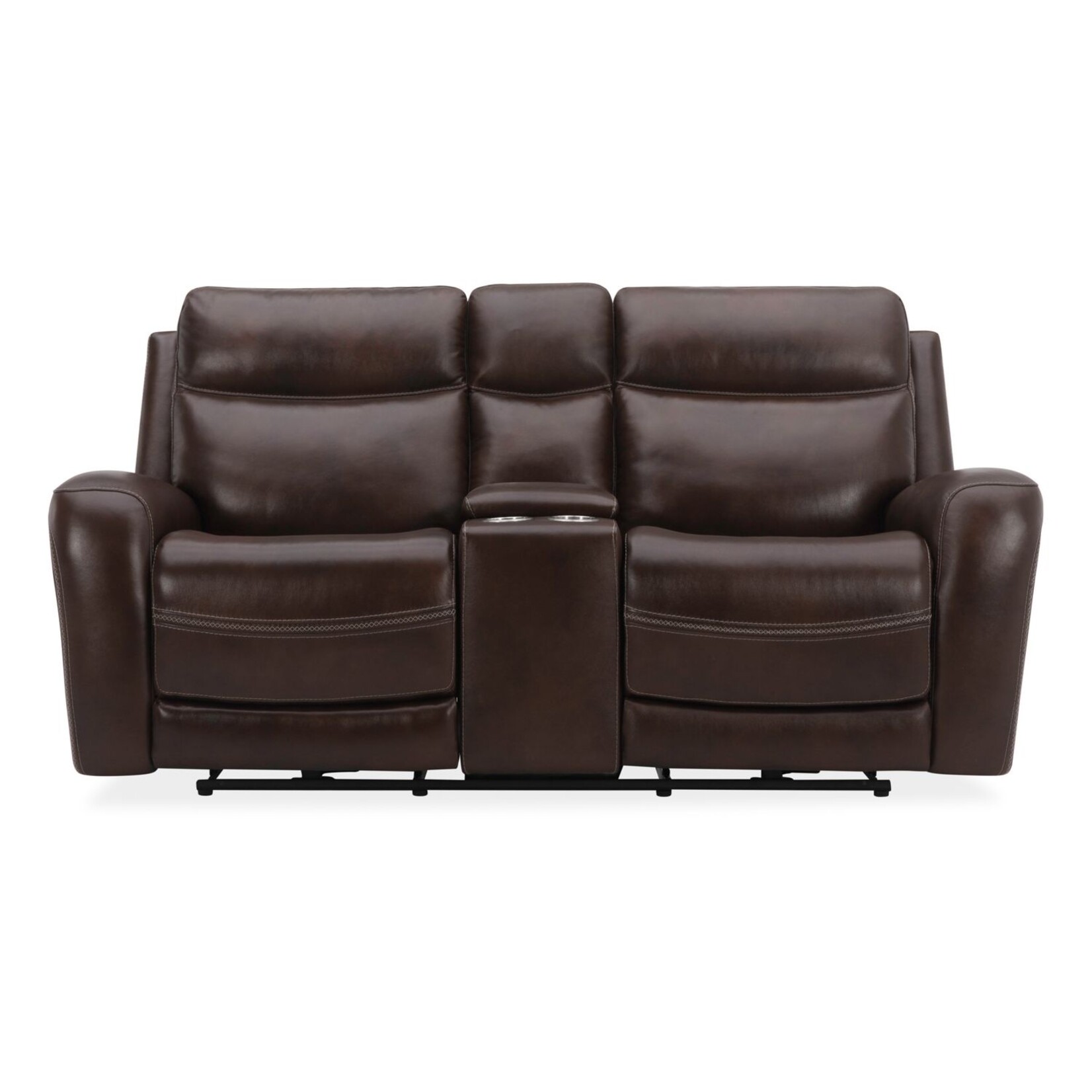 Liberty Furniture Blair Loveseat w/Console P2 & ZG - Cognac