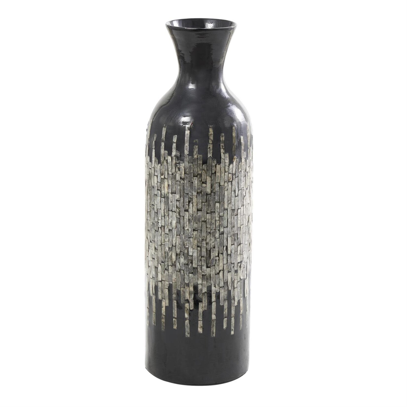 Deco Marche Silver MOP Vase