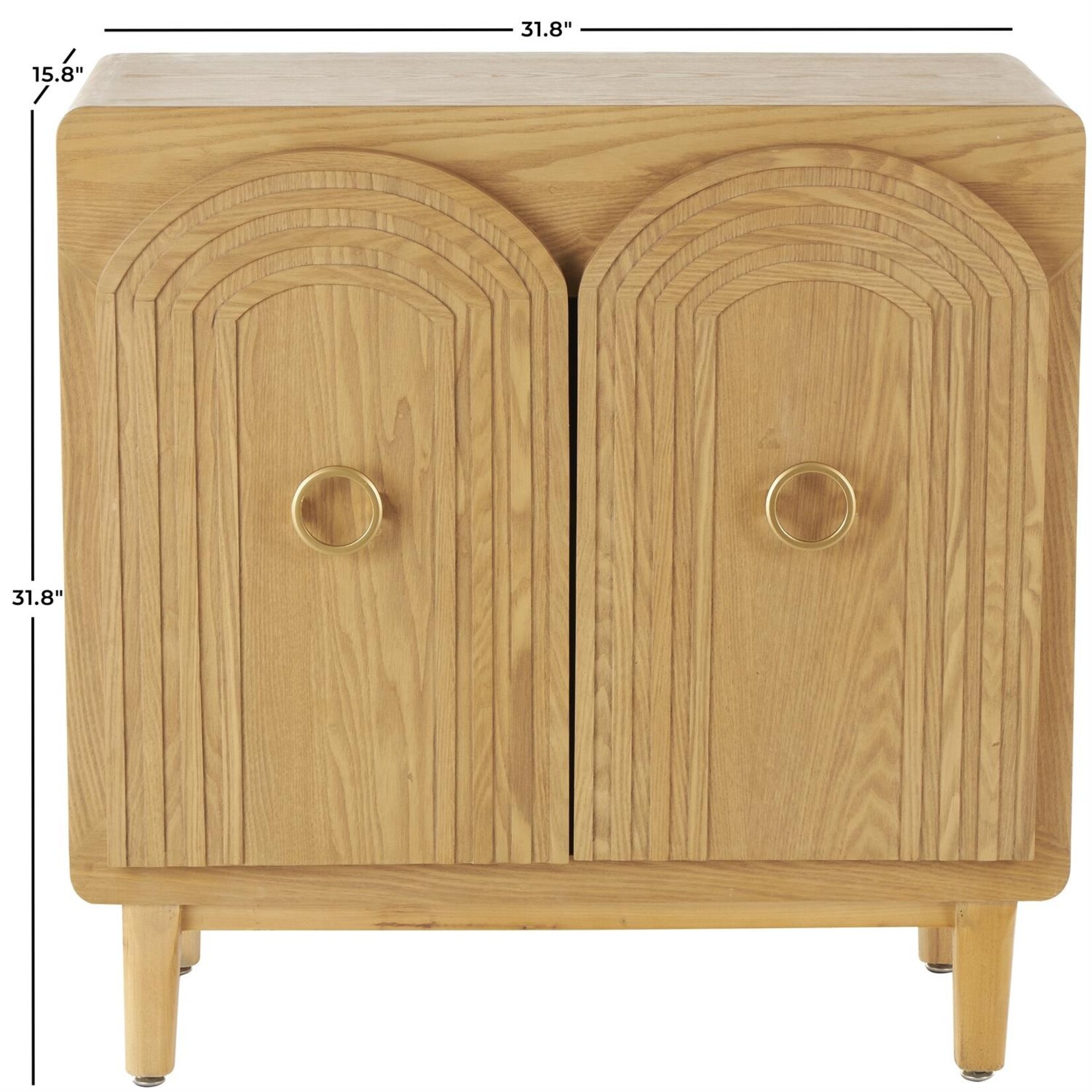 Deco Marche Wooden Carved Arch 2 Door Cabinet