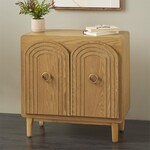 Deco Marche Wooden Carved Arch 2 Door Cabinet