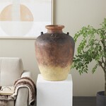Deco Marche Copper Magnesium Oxide Textured Ombre Antique Amphora Decorative Vase