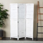 Deco Marche White Wood Shutter Screen