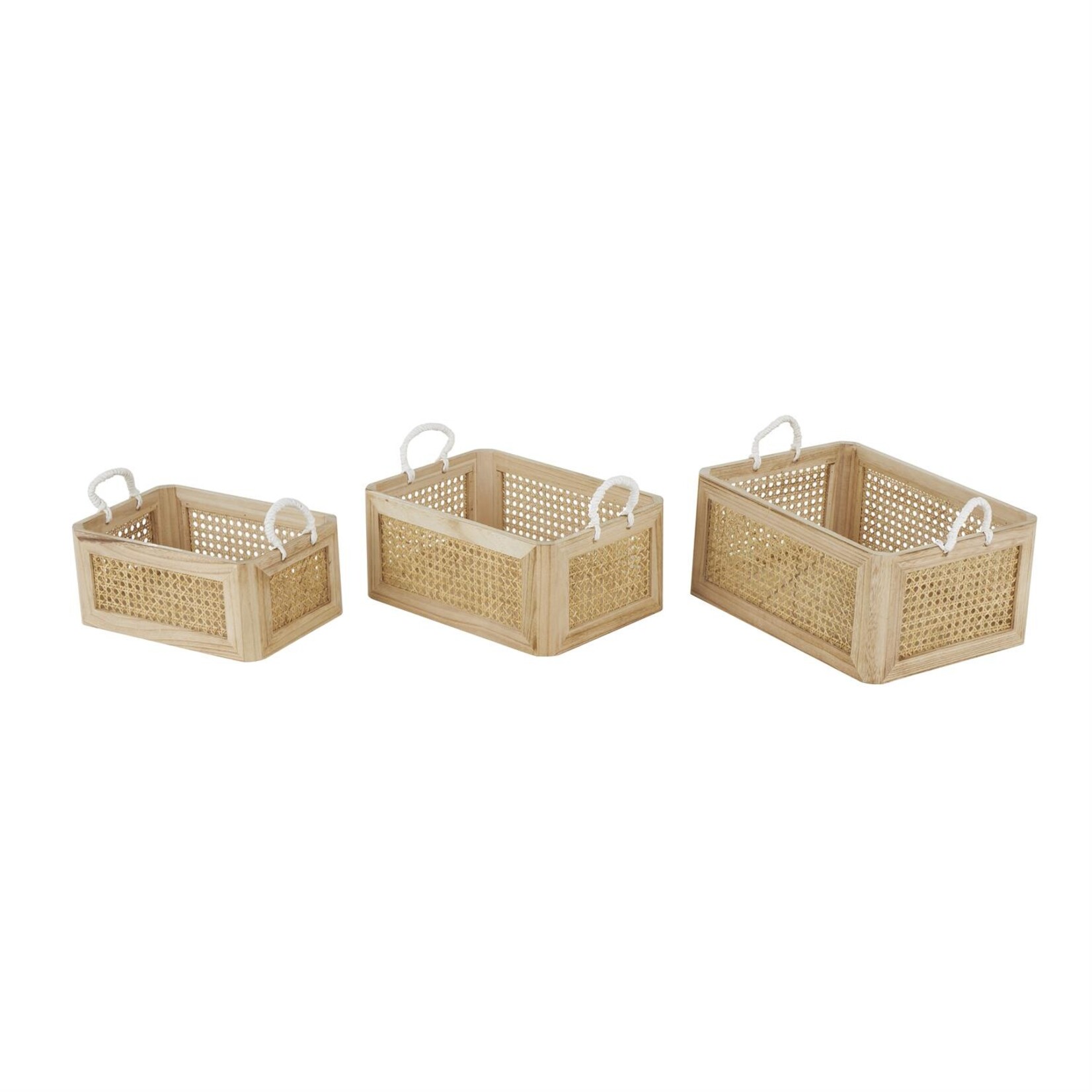 Deco Marche Rattan Basket Set of 3