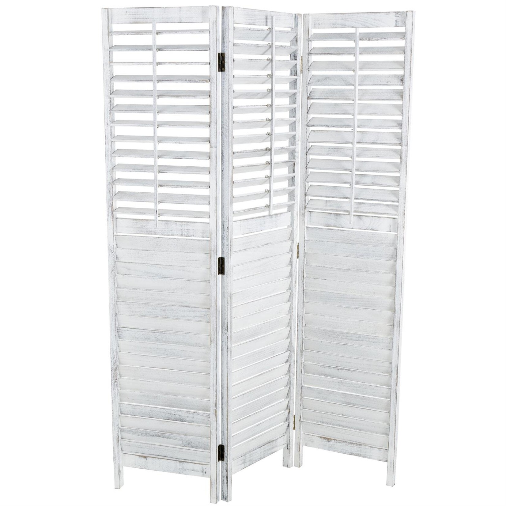 Deco Marche White Wood Shutter Screen