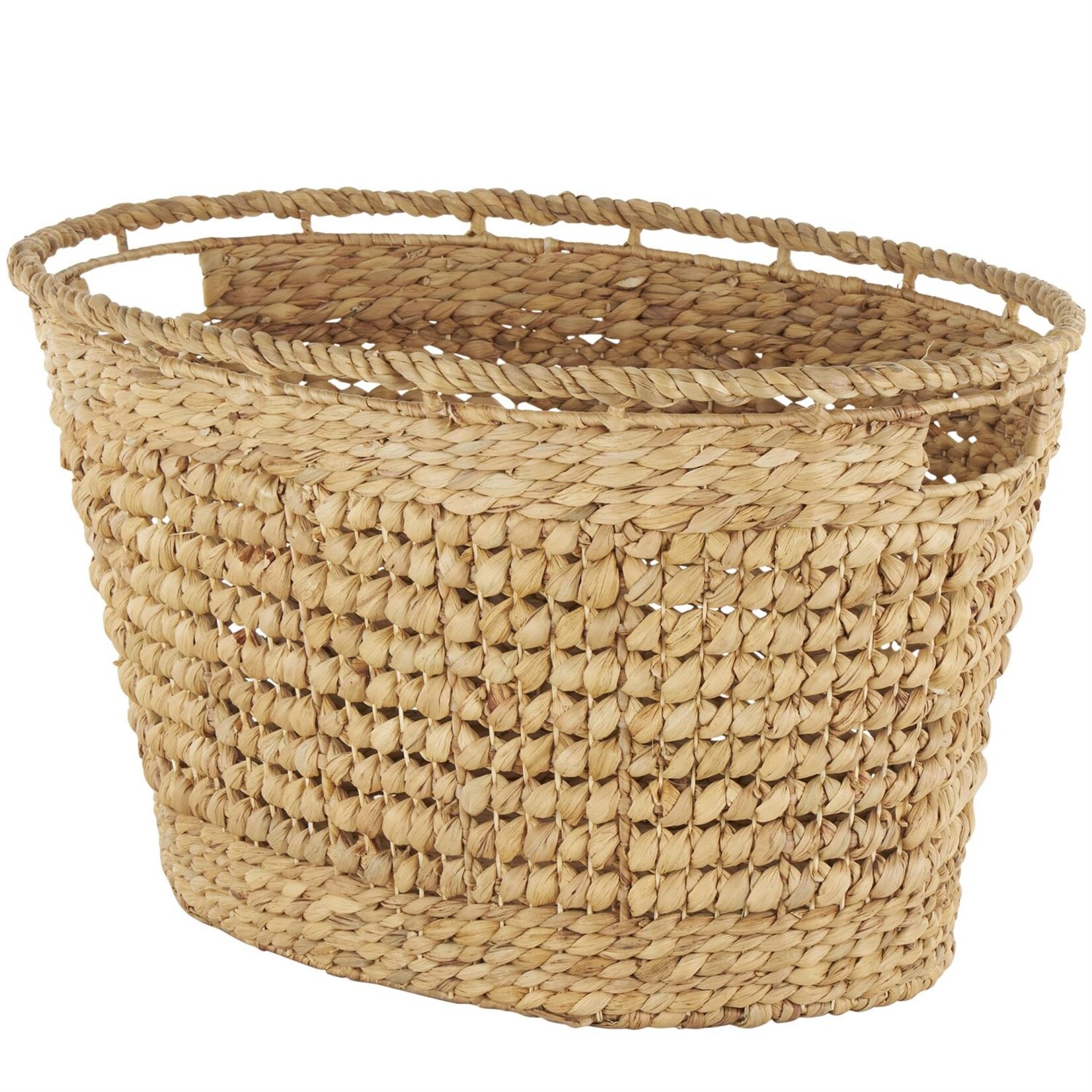 Deco Marche Brown Seagrass Woven Oval Storage Basket