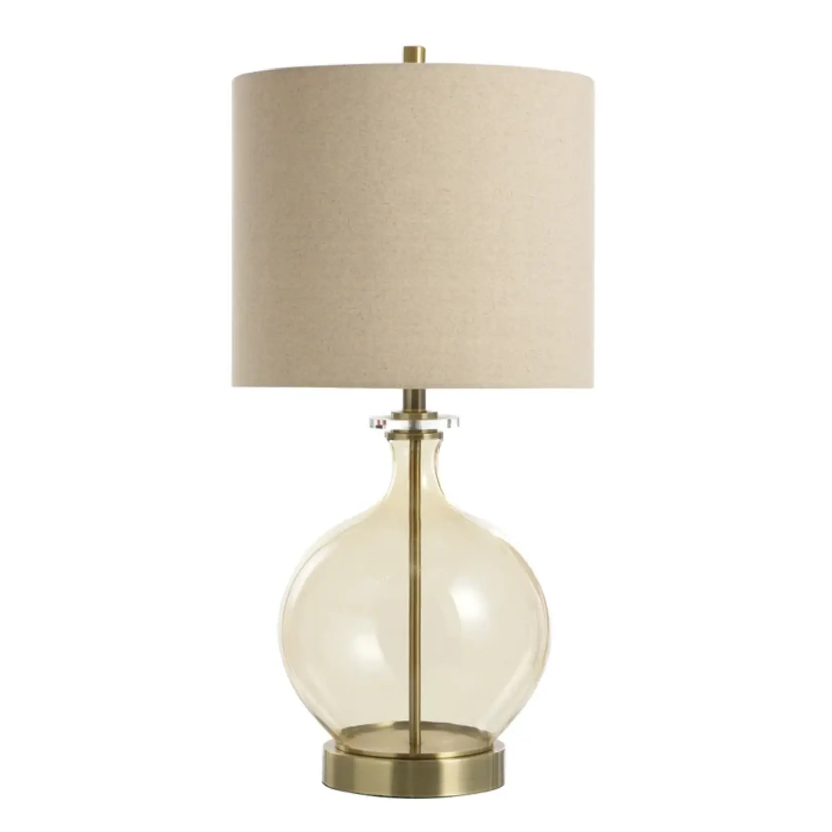 Stylecraft Amber Glass Table Lamp