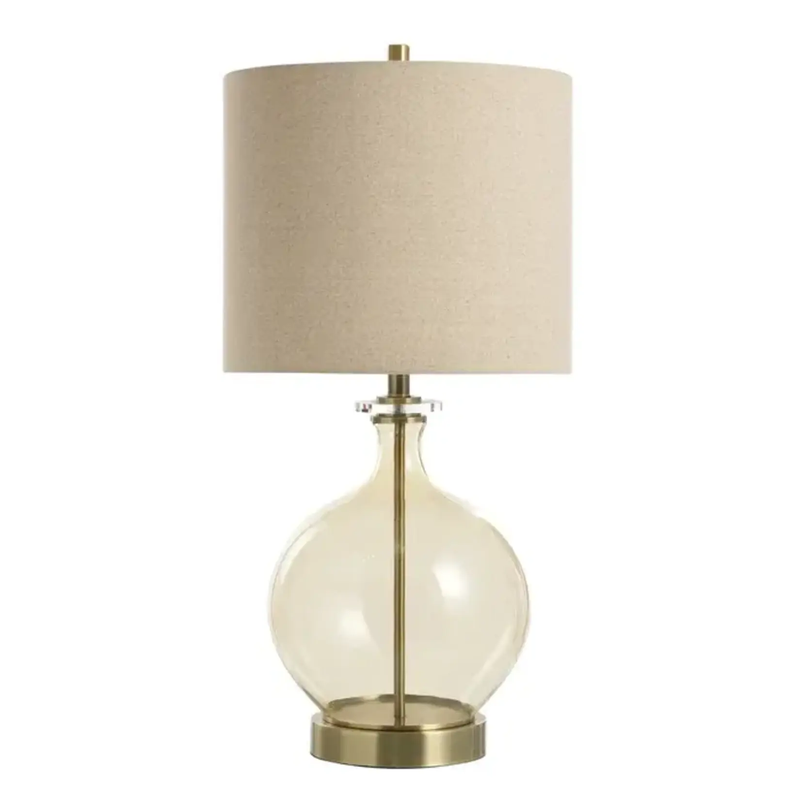 Stylecraft Amber Glass Table Lamp