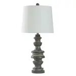 Stylecraft Bullwell Gray Resin Table Lamp