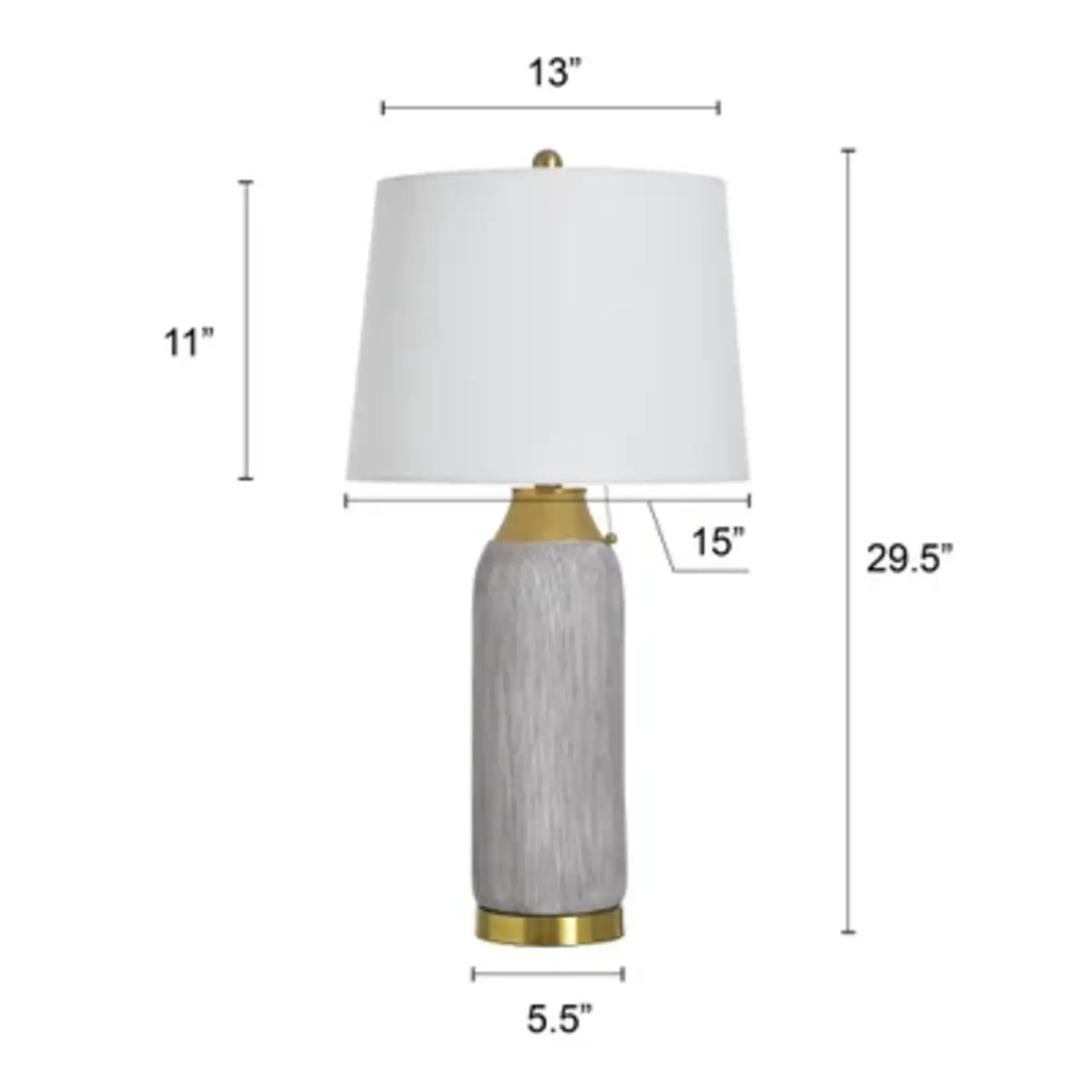 Stylecraft Gold Ceramic Table Lamp