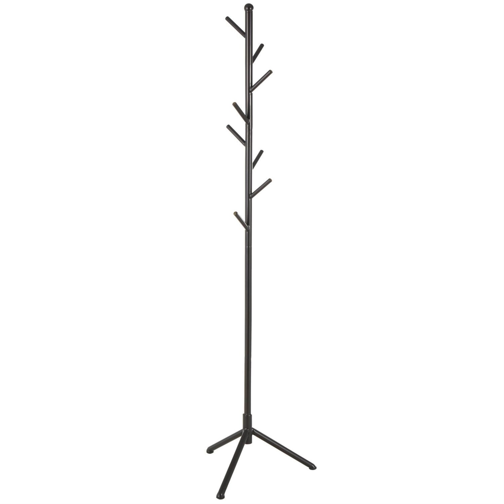 Deco Marche Black Metal 8 Hook Freestanding Coat