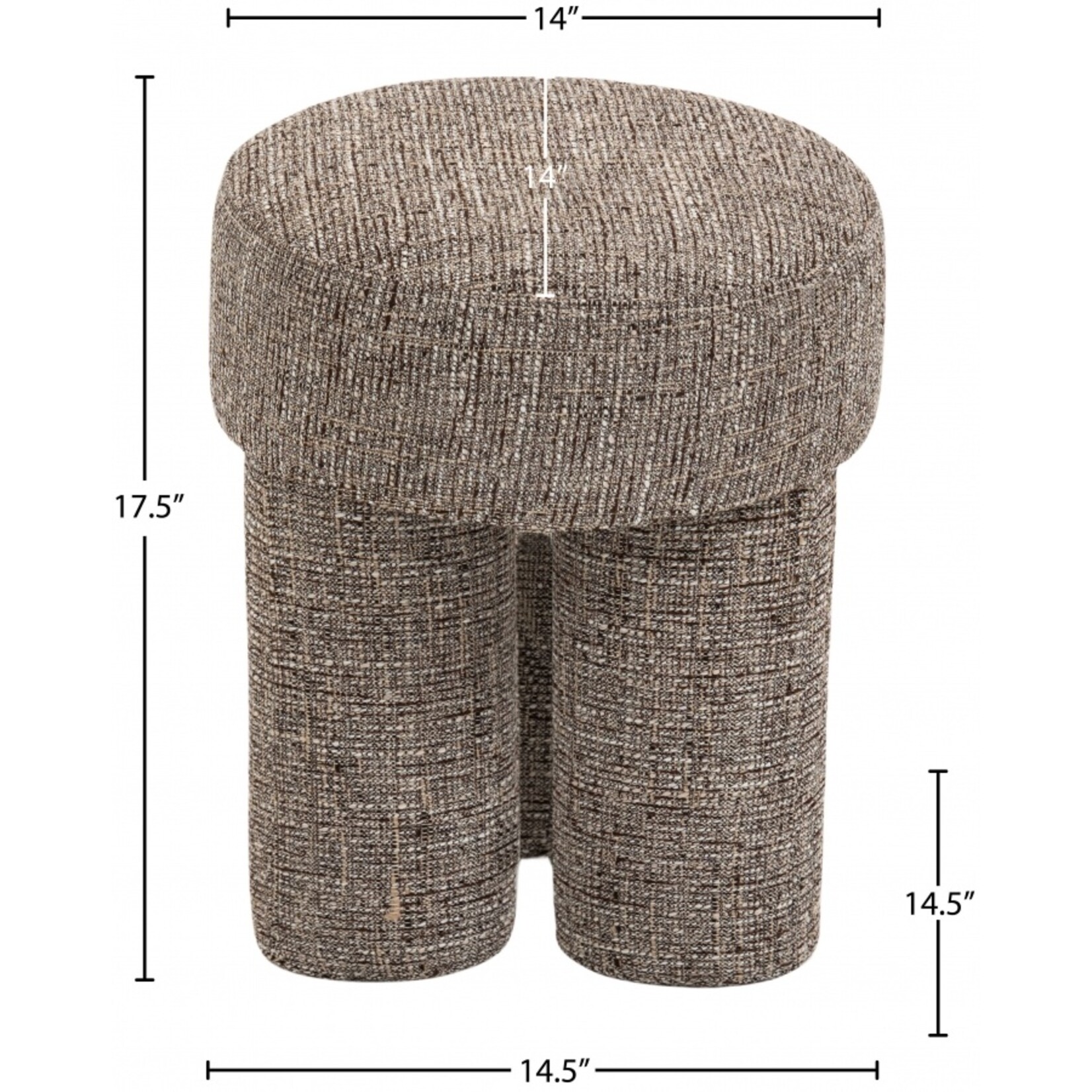 Larson Cognac Ottoman/Stool