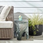 Foligno Marble Finish Indoor / Outdoor Concrete End Table