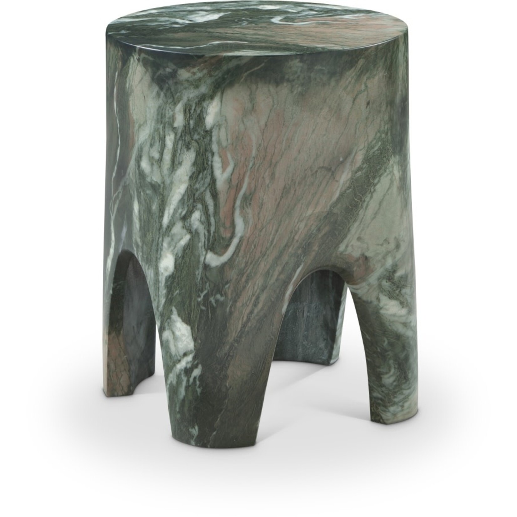 Foligno Marble Finish Indoor / Outdoor Concrete End Table