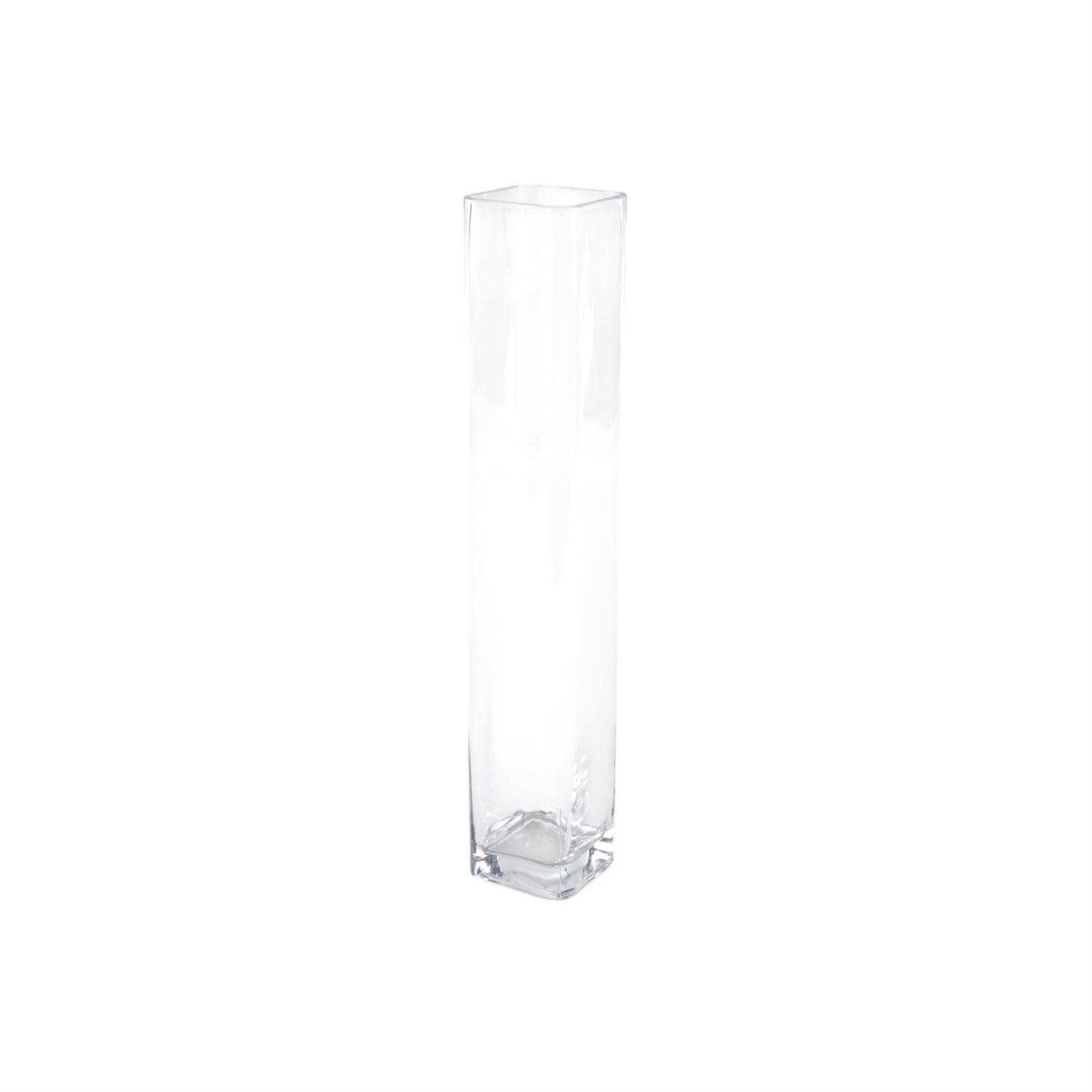 Deco Marche Clear Glass Tall Decorative Vase, 4"x 16"