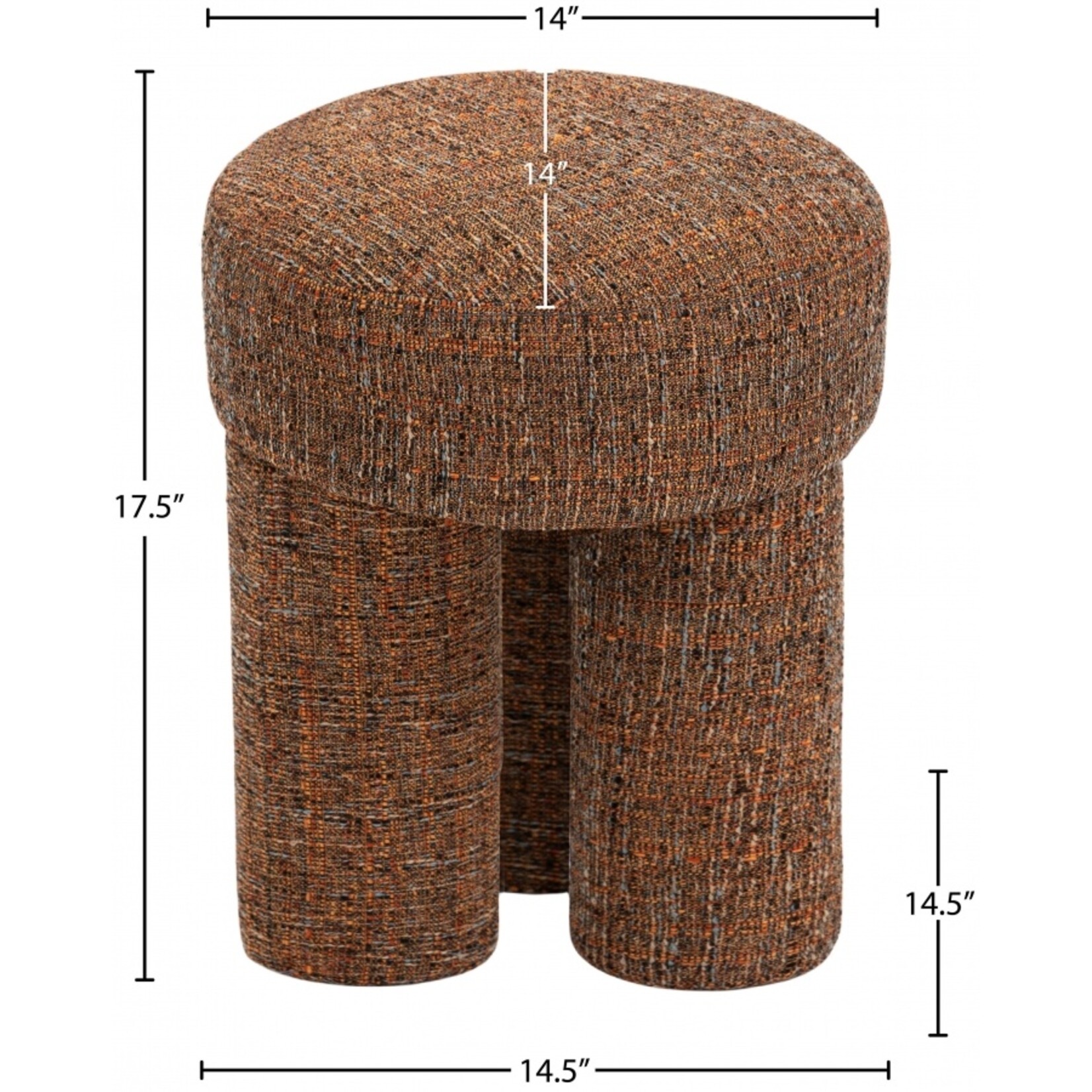 Larson Cognac Ottoman/Stool